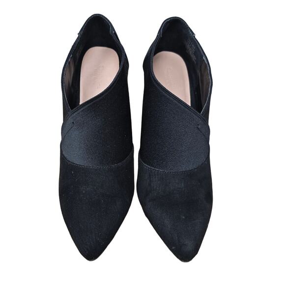 Simply Vera Wang Texitile Faux Suede Upper Black 4" Heeled  Boots 6M - Picture 1 of 10